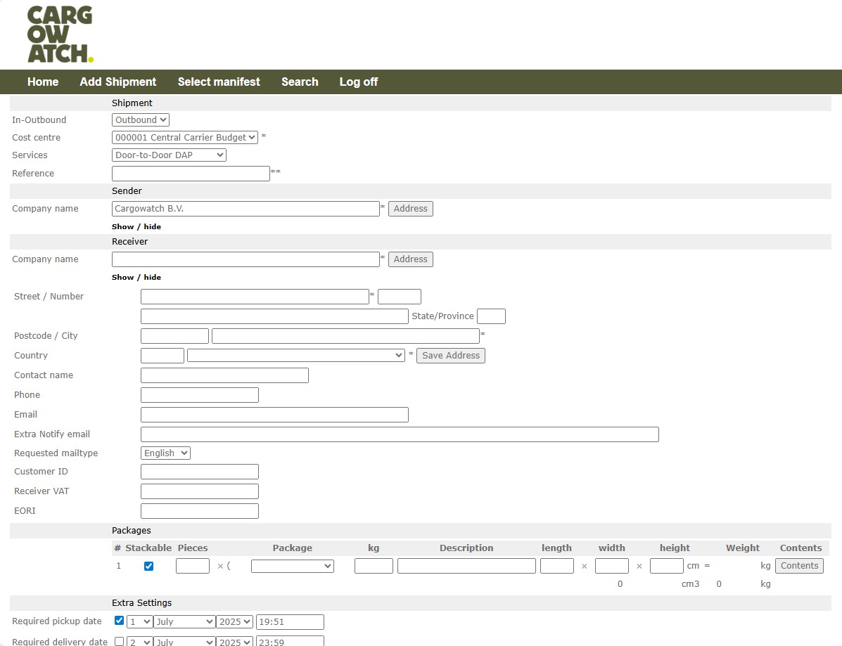 Old interface